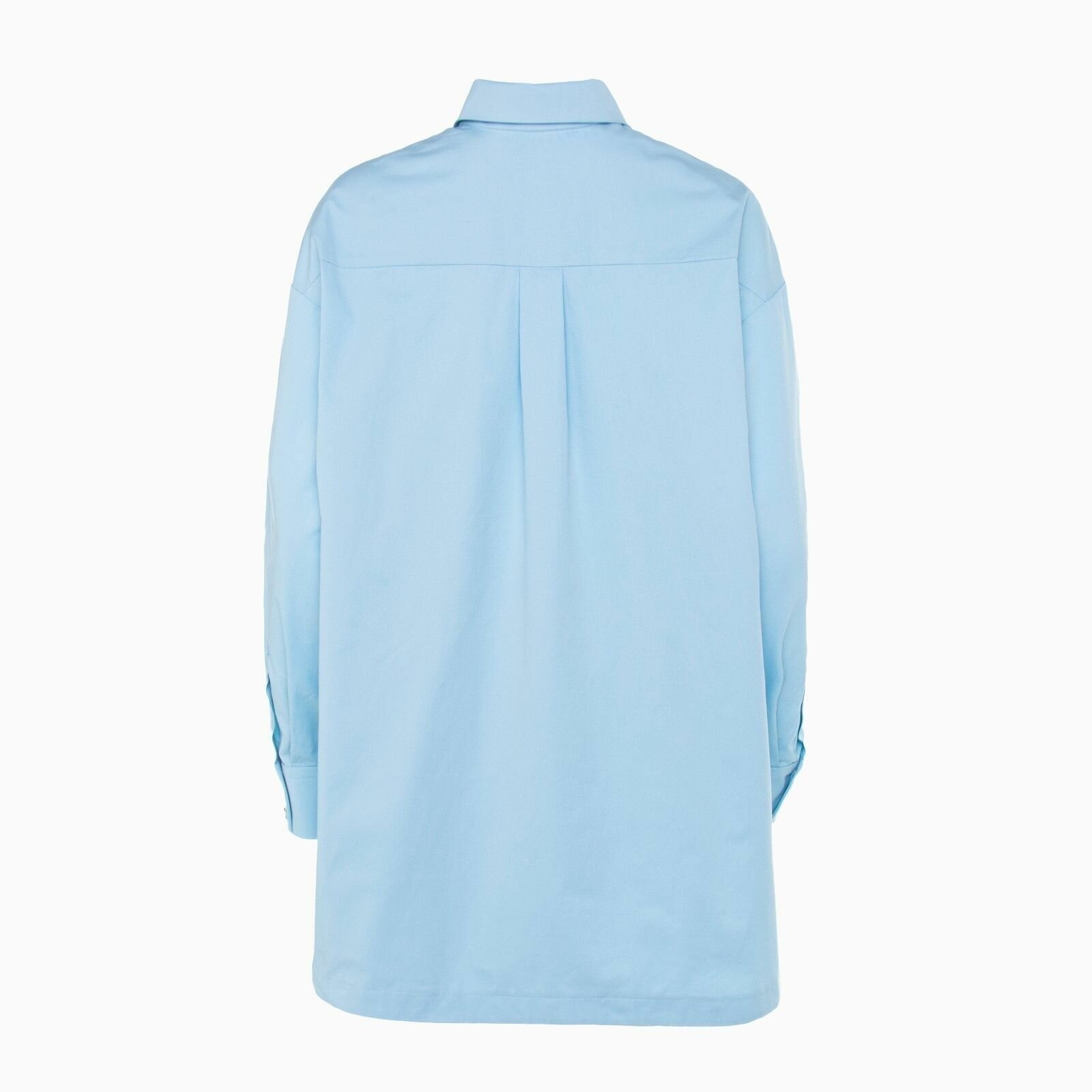 Комплект Minaku, шорты, рубашка, длинный рукав, размер 48, голубой - фотография № 10