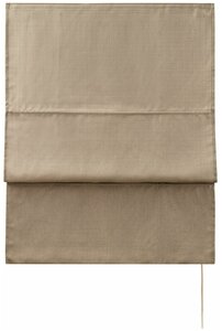 Римские шторы ПраймДекор, светло-серый, 160х160