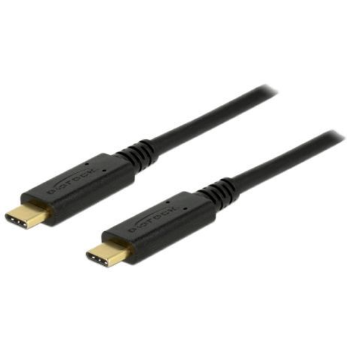 Кабель Delock USB Type-C / USB Type-C, USB 3.1, Gen 1, 5 Гбит/с, 2 метра, 3 A, цвет черный (83668) кабель usb 3 0 type c