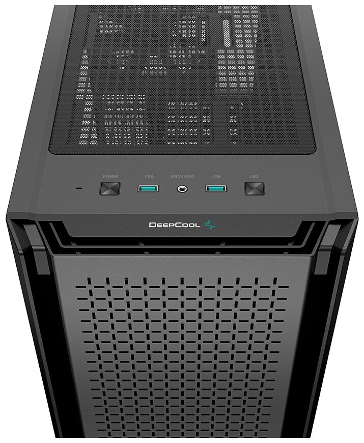 Корпус eATX Deepcool черный, без БП, боковое окно закаленное стекло, 2*USB 3.0, audio - фото №7