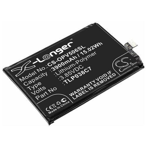 Аккумулятор CameronSino CS-OPV506SL для смартфона Alcatel 5V, OT-5060D, OT-5060A (TLP038C7) 3900mAh