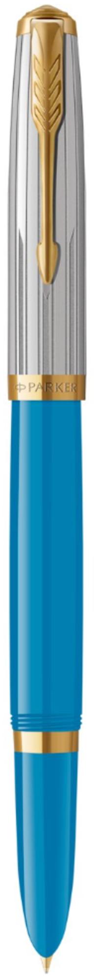Перьевая ручка Parker 51 Premium Turquoise GT стержень: Fblk, Blue, в подарочной упаковке
