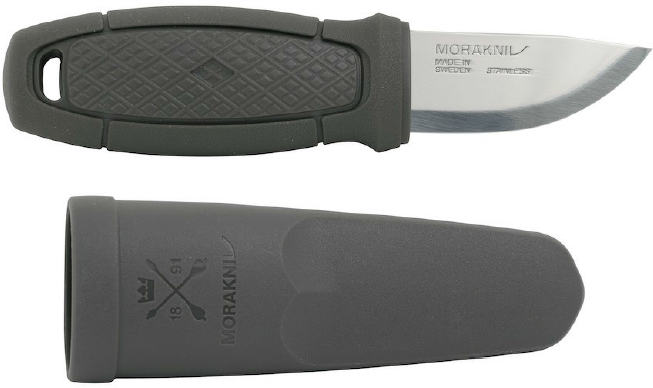 Нож Morakniv Eldris LightDuty, нержавеющая сталь, цвет темно-серый с ножнами, 13843