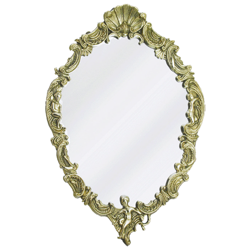 Зеркало настенное Ракушка, латунь, AL-82-173