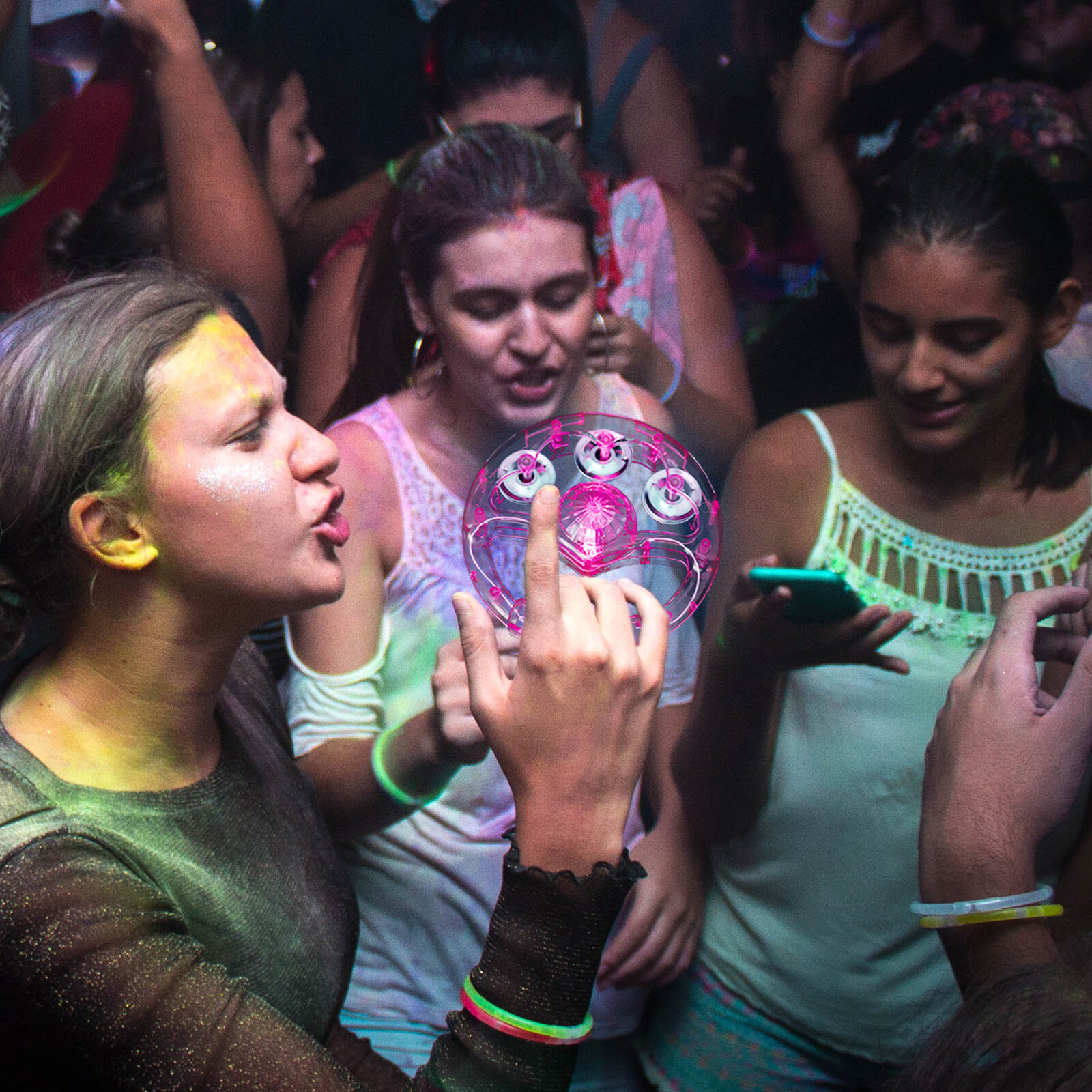 2 Штуки Световые Тамбурин Музыкальные Вспышки Инструмент Громкий Звук 12.00X11.50X3.50Cm