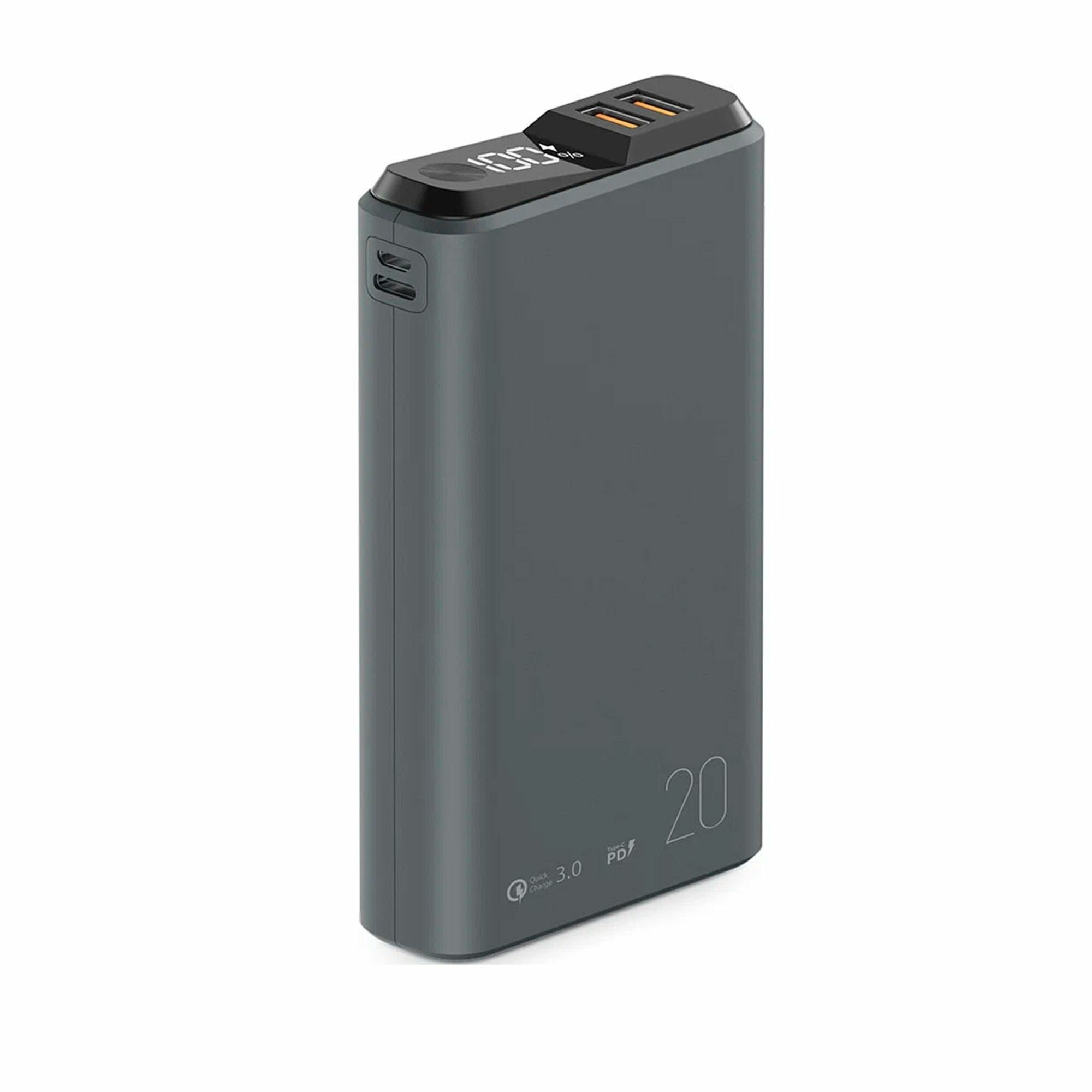 Портативный аккумулятор Powerbank 20000мА серый QS-20 OLMIO