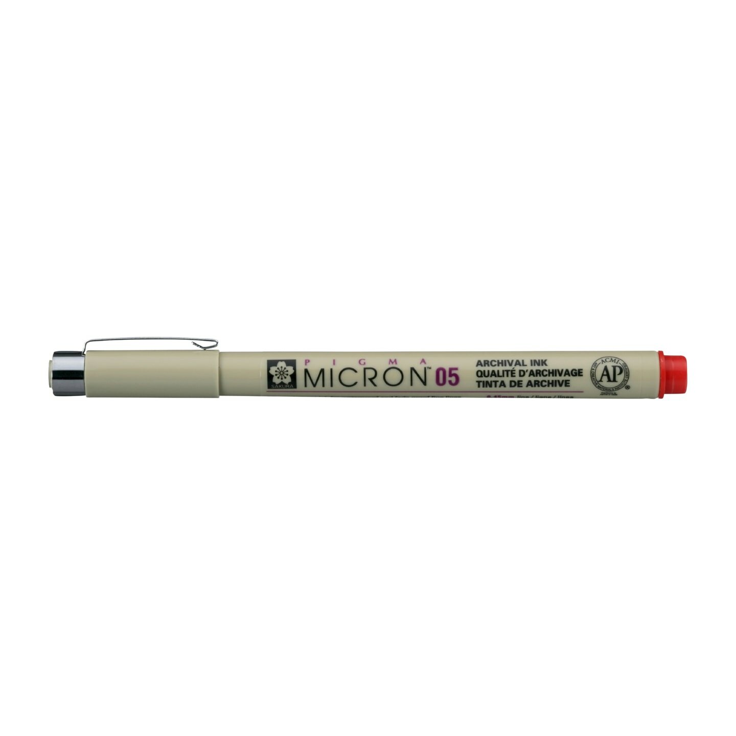 Ручка-линер капиллярная Pigma Micron, 0,3 мм, цвет чернил: красный