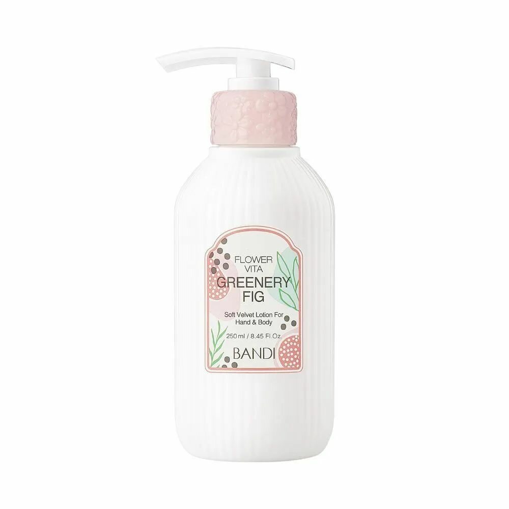 BANDI Лосьон для рук и тела Инжир / BANDI FLOWER VITA SOFT VELVET LOTION (GREENERY FIG) 250 мл - фото №5