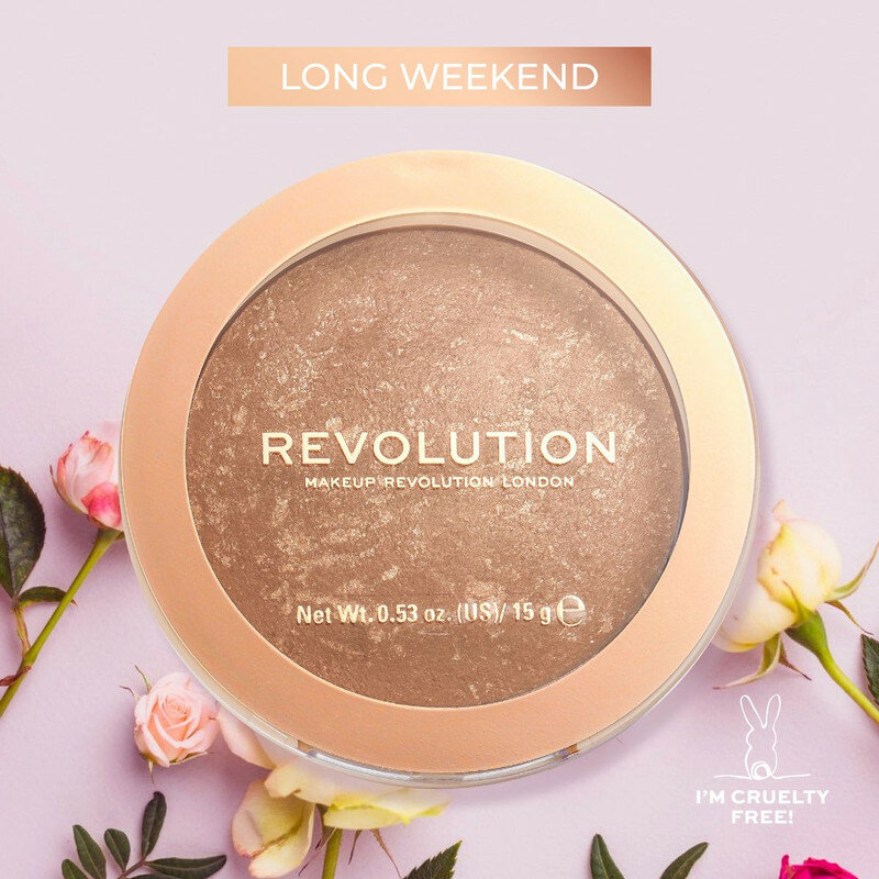 MAKEUP REVOLUTION Бронзер для лица BRONZER RELOADED, Long Weekend: компактный, сухой