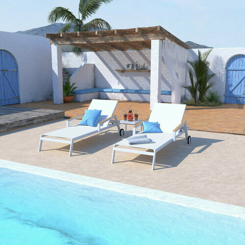 Шезлонг SPONDA белый 37900₽