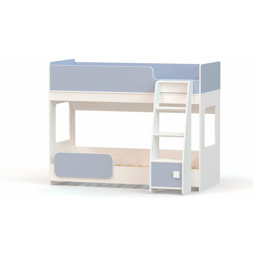 Кровать двухъярусная Ridgimmi 4.1 белый / голубой