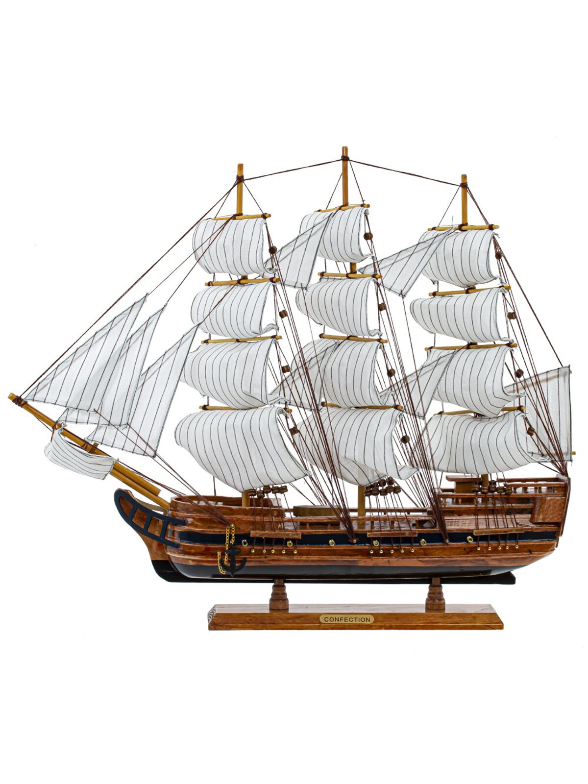 Фигурка Remecoclub Корабль, деревянная 49 см