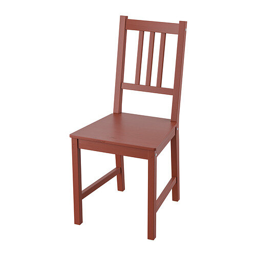 Икеа PINNTORP стул, красная морилка