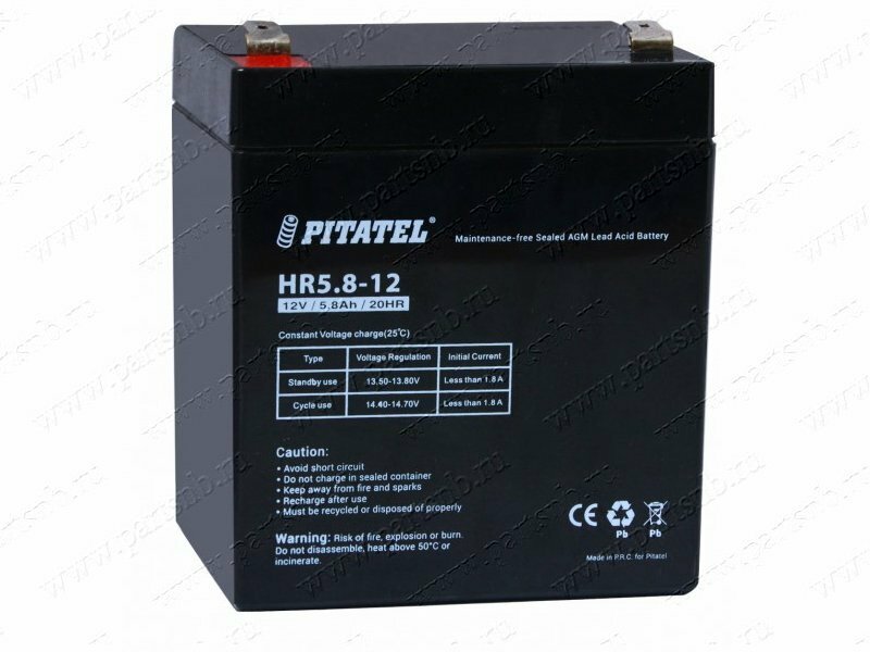 Аккумулятор Pitatel HR5.8-12 HR 1221W (12V 5800mAh) DTM