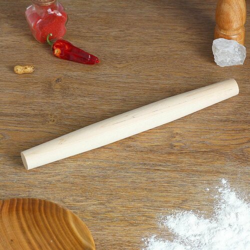 Скалка бочонок берёза 35x35 см 387₽