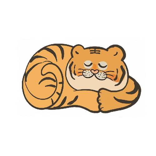 Ковер Kindora Тигр 60x100 см полиэстер DH-122 цвет черно-золотой 4437₽