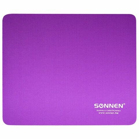 Коврик для мыши Sonnen Purple резина+ткань 22*18*0.3см - фото №17