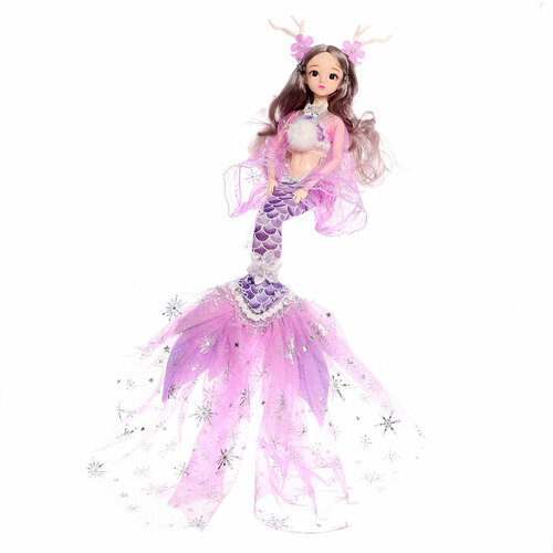 Кукла сказочная «Принцесса русалочка», цвет фиолетовый