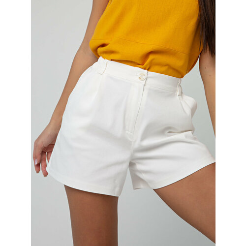 Бермуды AZULES, размер 44, белый джинсовые шорты в рулоне женские джинсовые шорты с высокой талией стрейчевые джинсовые шорты