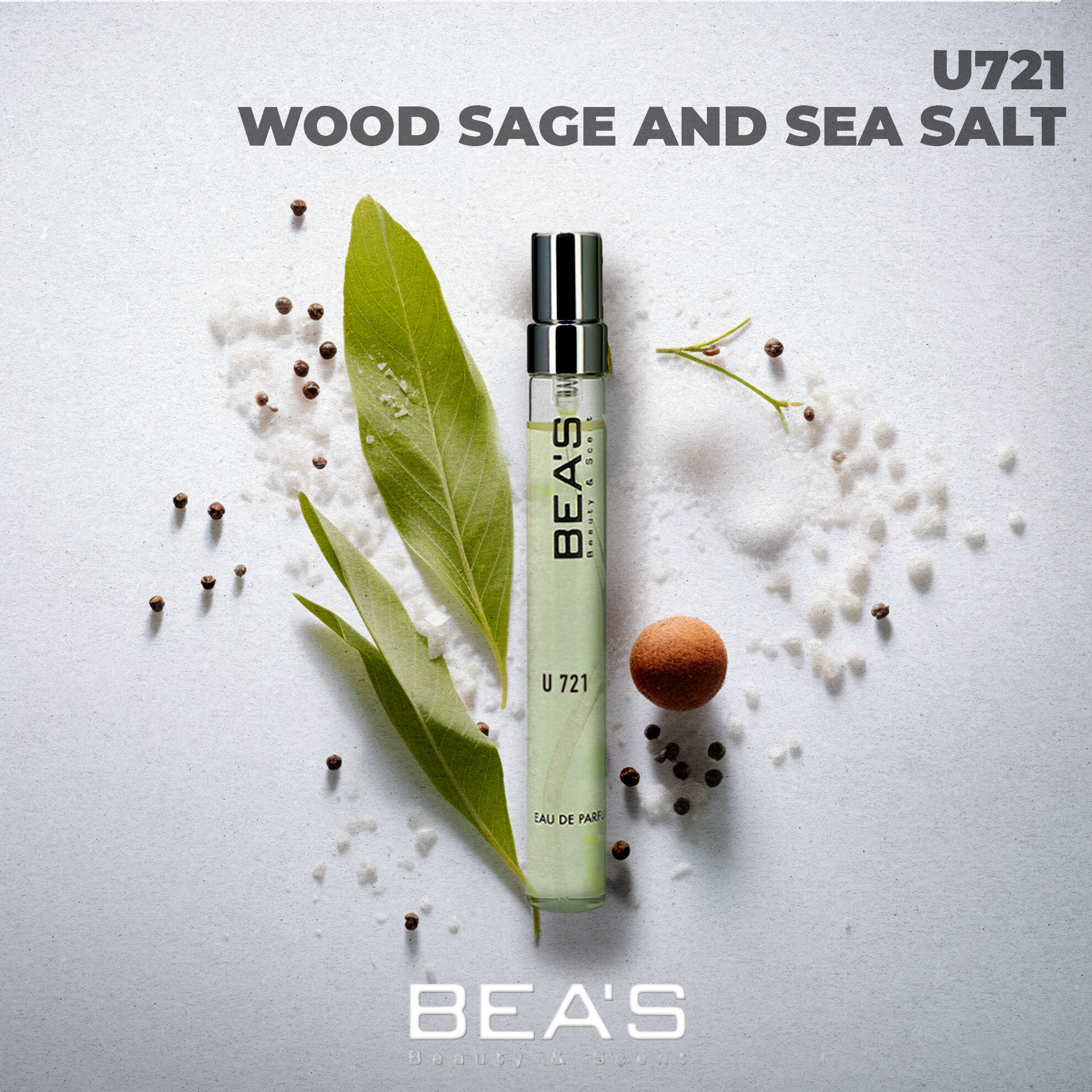 Парфюмерная вода Унисекс Wood Sage And Sea Salt Вуд Сэйдж энд Си Солт U721 10 мл