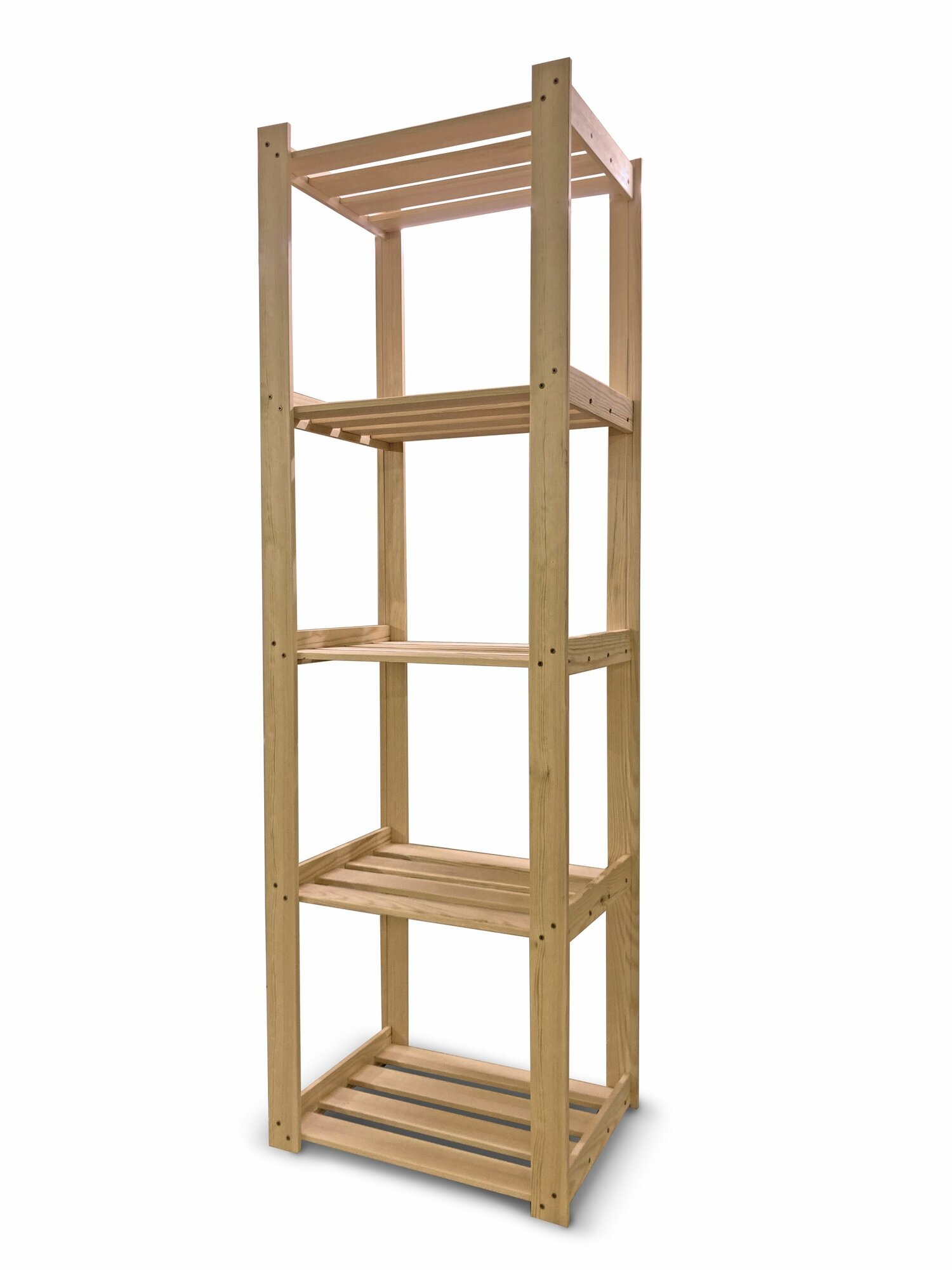 фото Стеллаж деревянный из массива