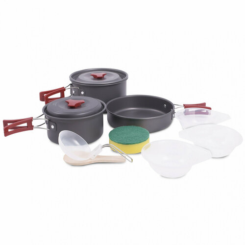 Набор посуды 2 кастрюли 1 сковородка 2-3 персоны BRS-153 3780₽