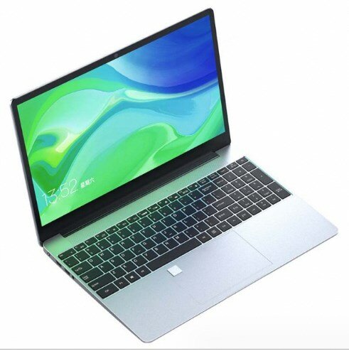 15.6" Игровой ноутбук LANGTE, 12GB RAM, 256GB SSD, процессор J4025, экран на 180°, серебристый