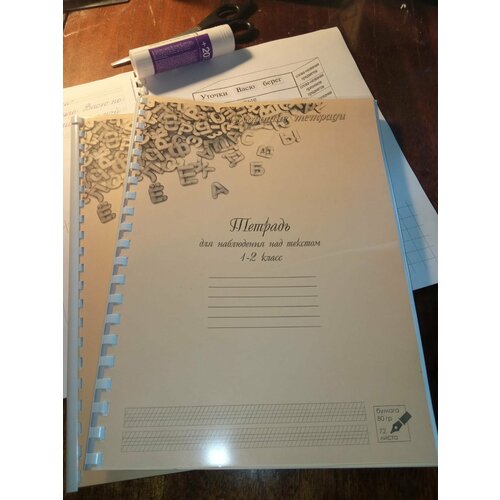 Тетрадь ННТ 1-2 кл (для уроков наблюдения над текстом по программе РКШ)