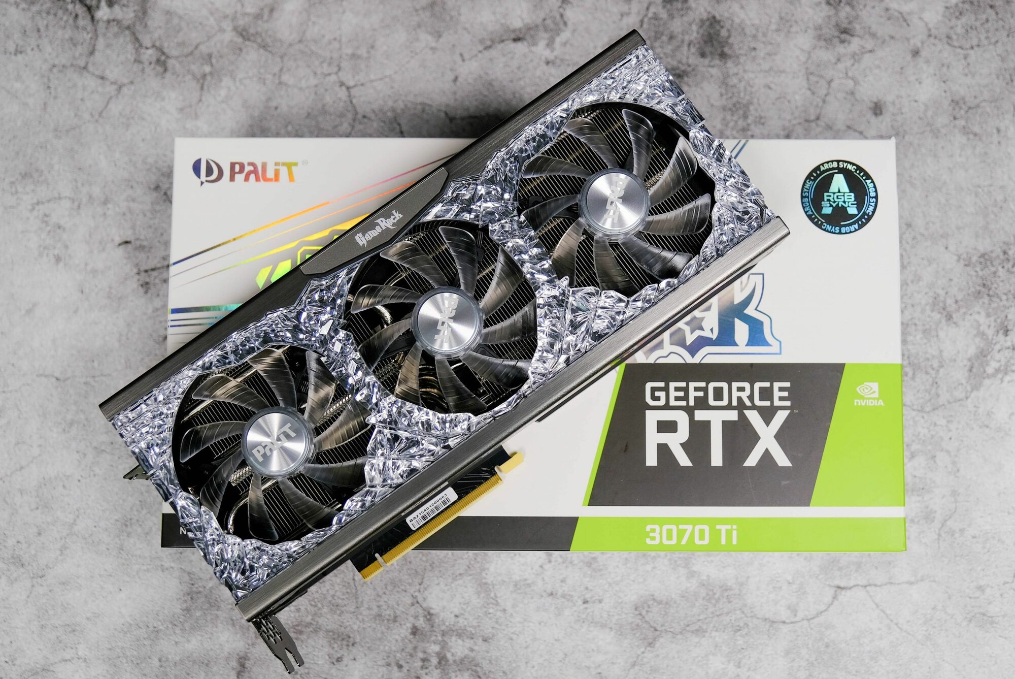 Видеокарта Palit GeForce RTX 3070 Ti GameRock OC 8GB (NED307TT19P2-1047G), Retail
