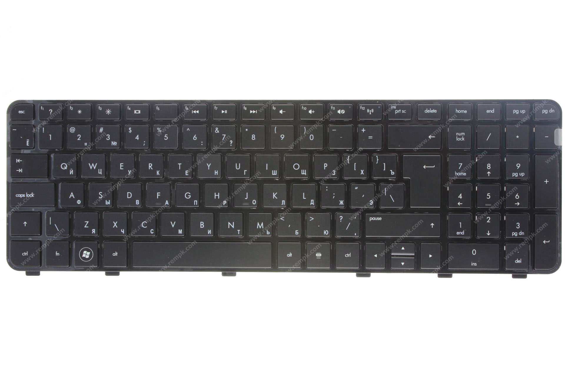 Клавиатура для ноутбука HP Pavilion DV6-6000, черная (c рамкой)