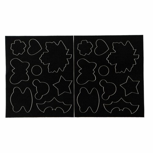 Набор фигурных клеевых заплаток для курток и верхней одежды 248₽