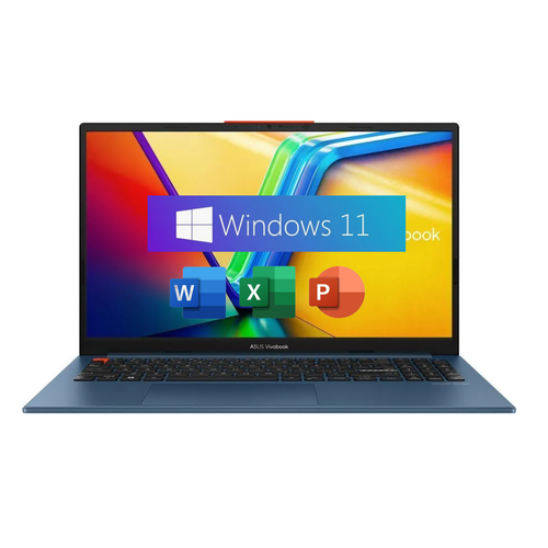 156 Ноутбук ASUS VivoBook S 15 OLED 130 sRGB 28K 2880 x 1620 120Гц Intel Core i5-13500H 12 ядер RAM 16 ГБ LPDDR5 SSD 512 ГБ Intel Iris Xe Graphics Windows 11 Pro Office 2021 Pro Plus Русская раскладка Solar Blue 96300₽