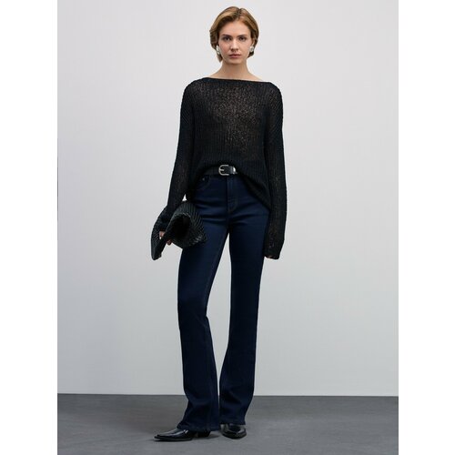фото Джинсы буткат zarina bootcut, размер 2xs (ru 40)/176, сырой индиго