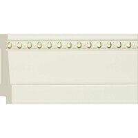 Багет Cosca Плинтус 90 Белый с Золотом B1090 / WG2 / Коска.