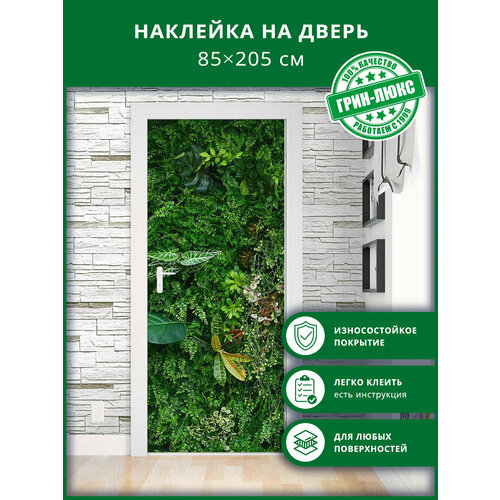 Наклейка с защитным покрытием на дверь 