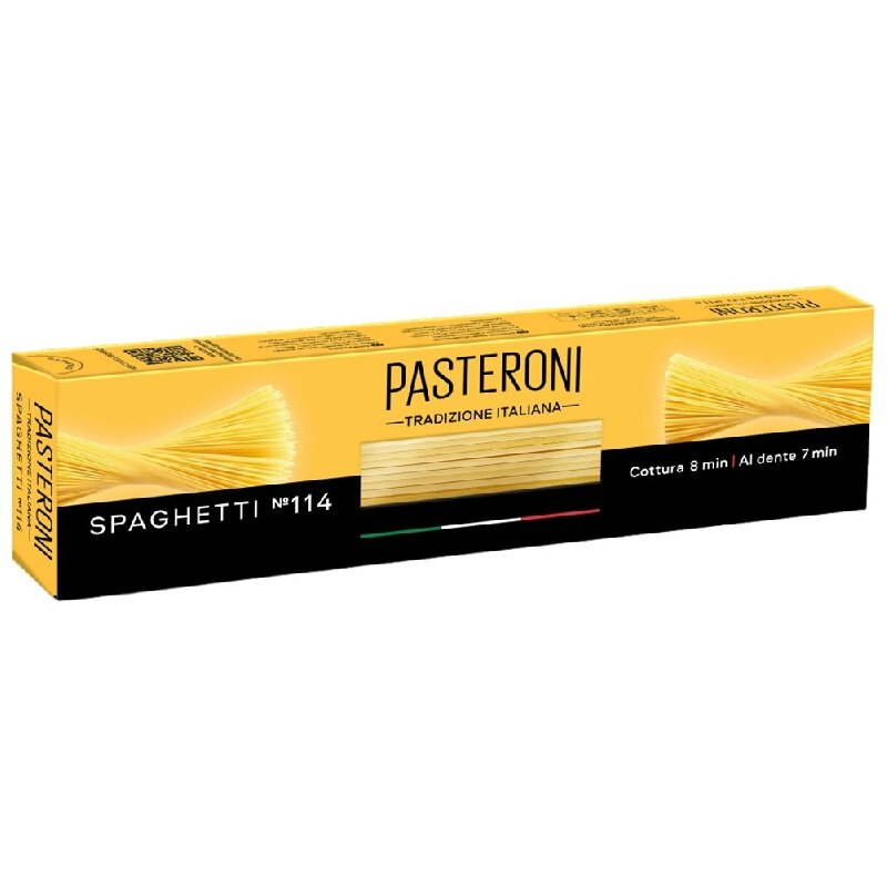 Макаронные изделия PASTERONI SPAGHETTI №114 / Спагетти /картон/ 450г