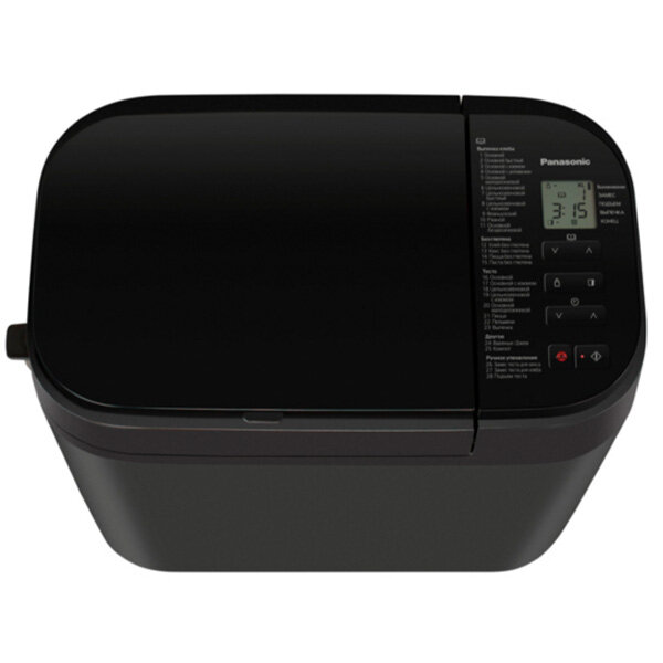 Хлебопечь Panasonic SD-R2530KTS, 550Вт, антипригарное покрытие, черное — фото 1