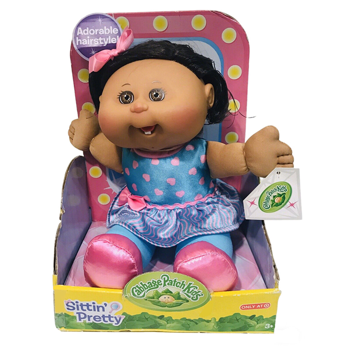 Cabbage Patch Kids Sittin Pretty Doll / Детские мягкие модные плюшевые игрушки-куклы, Игрушки для девочек-кукол