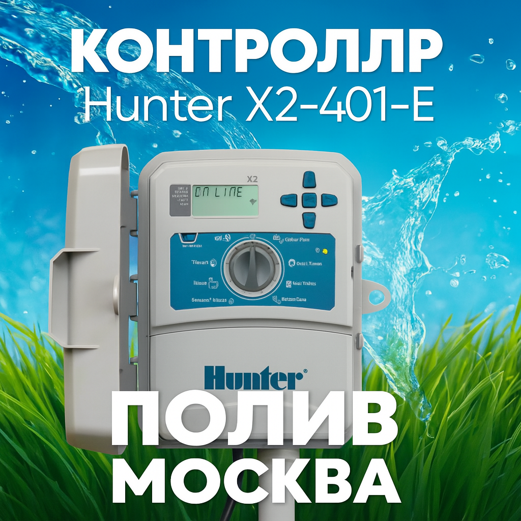 Пульт управления Hunter X2-401E 4 зоны, с функцией поддрежки WiFi, уличный
