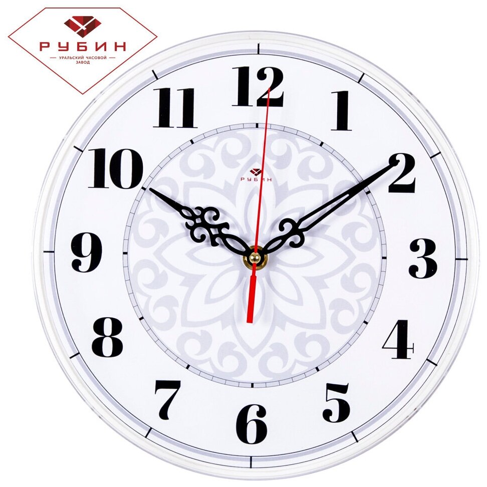 фото Часы рубин 2524-124 настенные белый