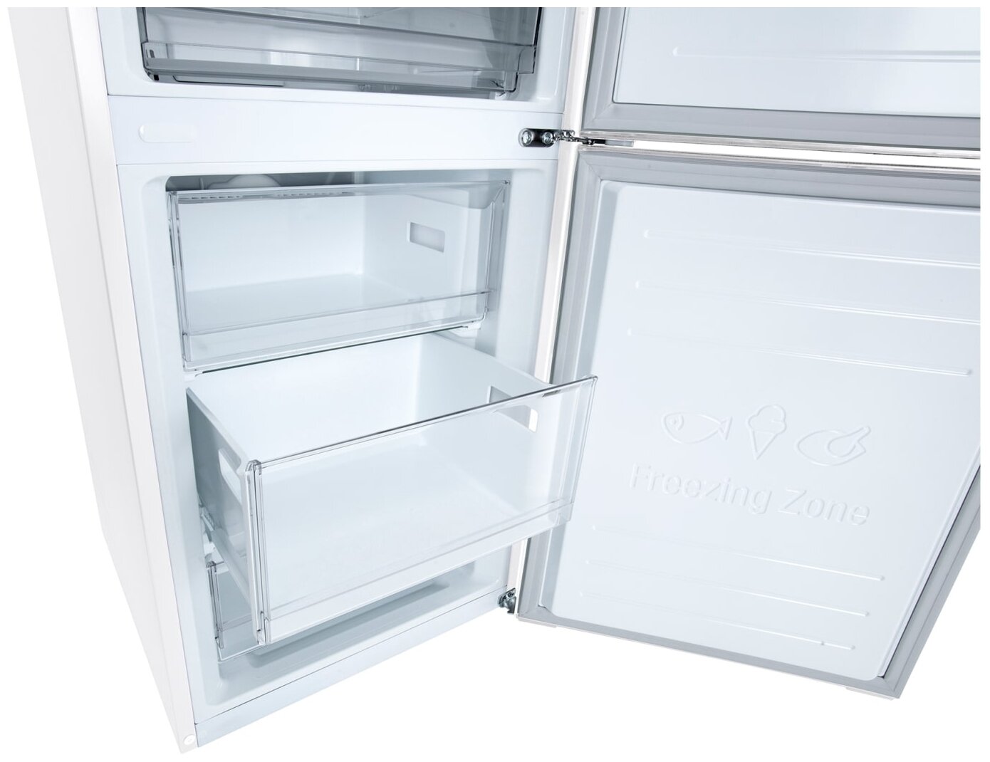 витринный Холодильник с морозильником LG GA-B509DQXL белый - фотография № 3