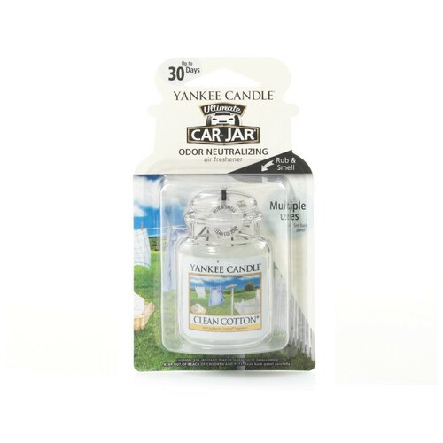 Yankee Candle Гелевый ароматизатор для автомобиля Clean Cotton