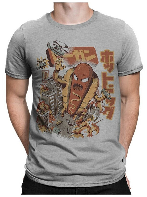 Футболка Dream Shirts Хот Дог Атакует Мужская Белая 