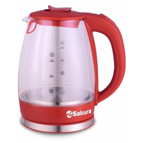 Чайник Sakura SA-2717 красный стекло 189000₽