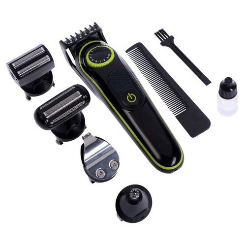 Набор для стрижки LuazON LTRI-07 5 в 1 5 Вт 5 насадок триммер от АКБ чёрный 401100₽