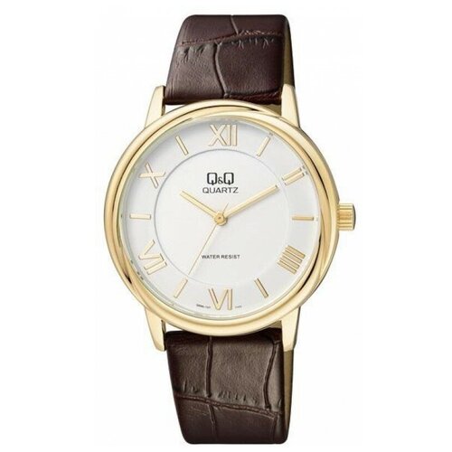 мужские серебряные часы кредо 54400 107 Наручные часы Q&Q, коричневый, белый