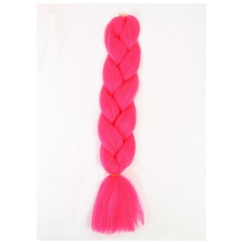 Купить ZUMBA Канекалон однотонный, гофрированный, 60 см, 100 гр, цвет ярко-розовый(#AY14), Queen Fair, искусственные волосы