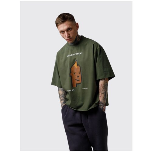 Футболка COLLECTIBLE, размер One size, хаки