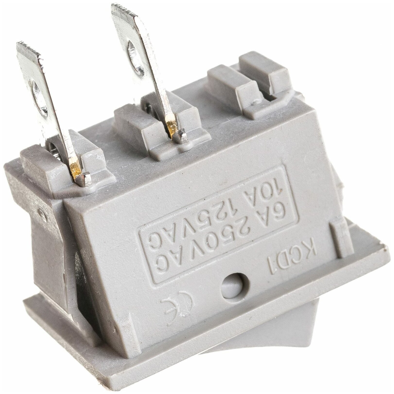 Клавишный переключатель YL-211-01 серый 2 положения 1з TDM SQ0703-0019, 1 штука