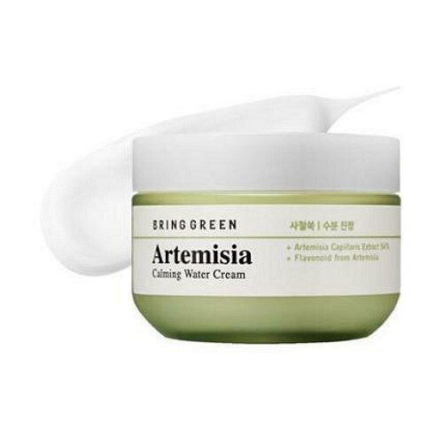 Крем для лица увлажняющий успокаивающий Корейская косметика Artemisia Calming Water Cream Bring Green 75 ml Корея